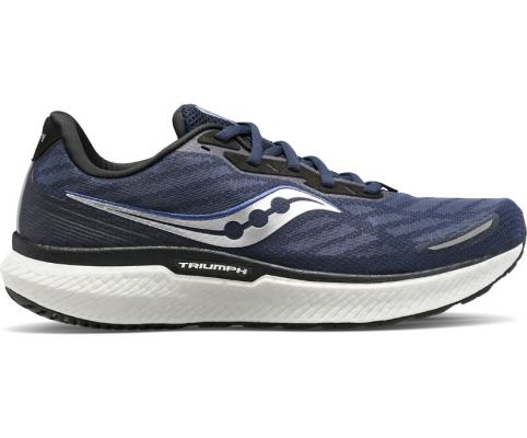 Chaussures Running Saucony Triumph 19 Homme Bleu Marine Argent | F98224-9