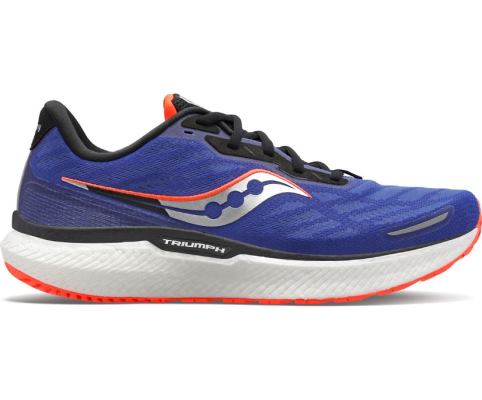 Chaussures Running Saucony Triumph 19 Homme Bleu Rouge | G25278-3