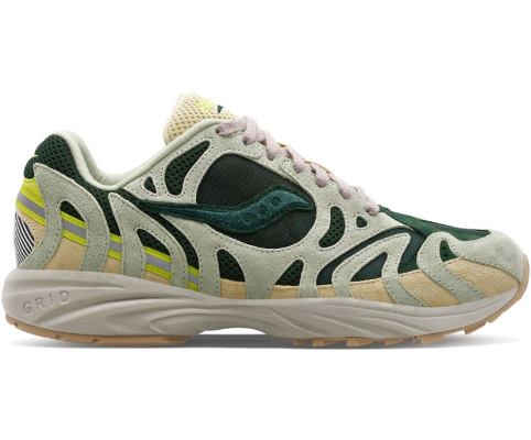 Chaussures Saucony Grid Azura 2000 Homme Vert Clair Vert Foncé | L32115-9