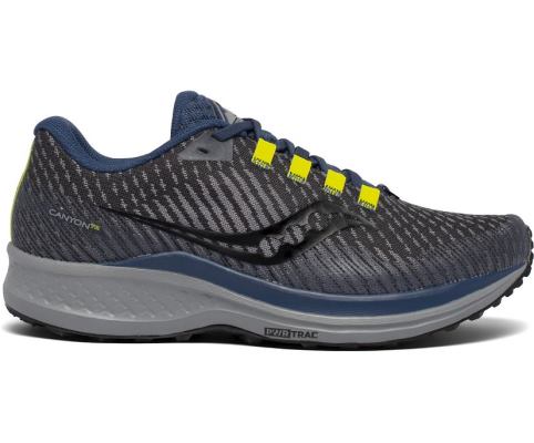 Chaussures Trail Saucony Canyon TR Homme Grise Jaune | R24157-9