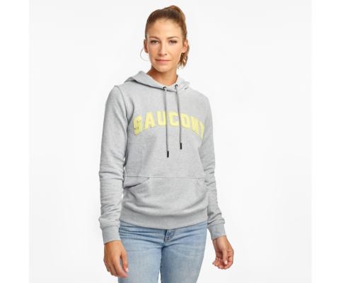 Hauts Saucony Rested Hoodie Femme Grise Clair | V24451-7