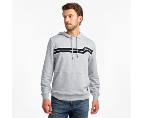 Hauts Saucony Rested Hoodie Homme Grise Clair | V11327-1