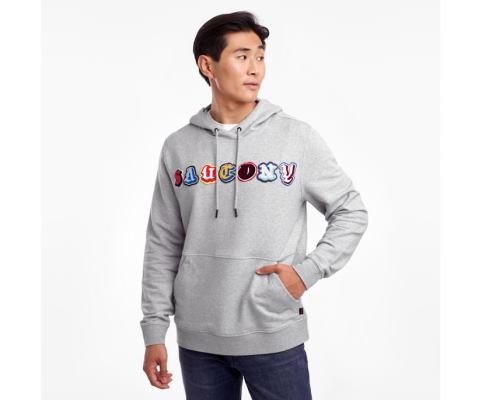 Hauts Saucony Rested Hoodie Homme Grise Clair | V1437-2