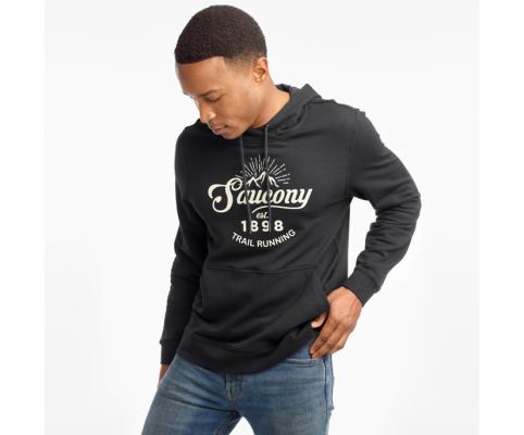 Hauts Saucony Rested Hoodie Homme Noir | U92010-2