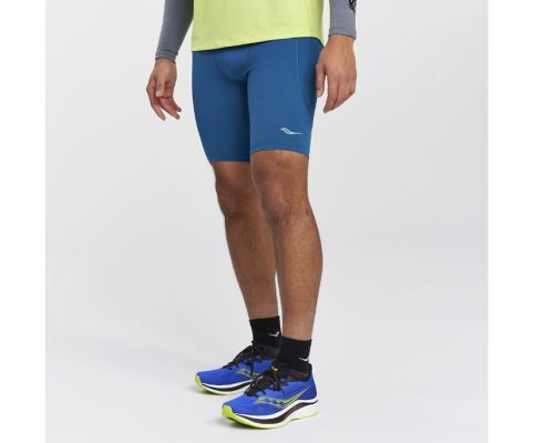 Pantalon Saucony Bell Lap Corta Homme Bleu Marine | S48516-0