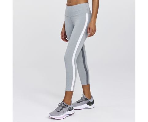 Pantalon Saucony Fortify Crop Femme Grise Clair | T22147-0