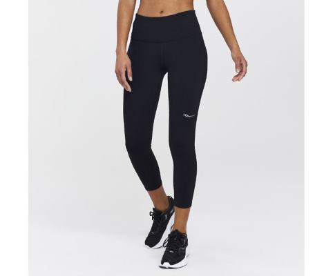 Pantalon Saucony Fortify Crop Femme Noir | T14477-8