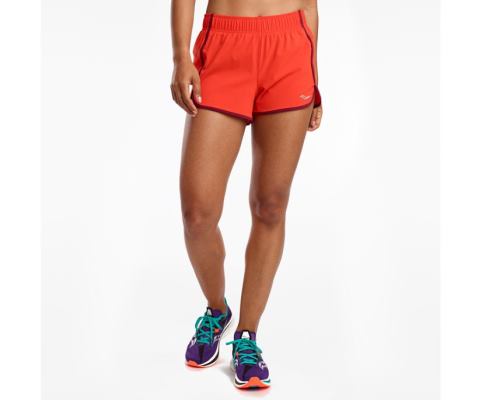 Pantalon Saucony Outpace 3' Corta Femme Rouge | U18135-9