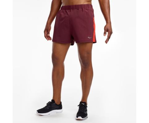 Pantalon Saucony Outpace 3' Corta Homme Bordeaux | T79566-0