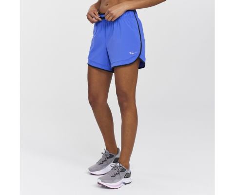 Pantalon Saucony Outpace 5' Corta Femme Bleu | U34099-8