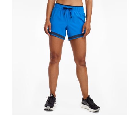 Pantalon Saucony Outpace 5' Corta Femme Bleu | U51797-6