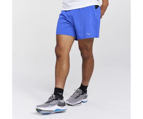 Pantalon Saucony Outpace 5' Corta Homme Bleu | U21416-3