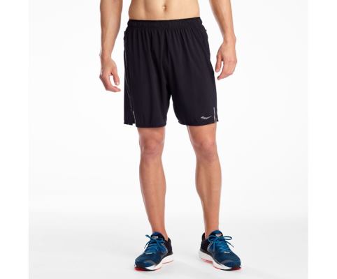 Pantalon Saucony Outpace 7' Corta Homme Noir | U55406-9