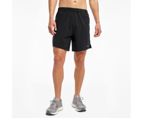 Pantalon Saucony Outpace 7' Corta Homme Noir | U55488-7