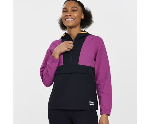 Vestes Saucony Piste Anorak Femme Noir | X74679-5